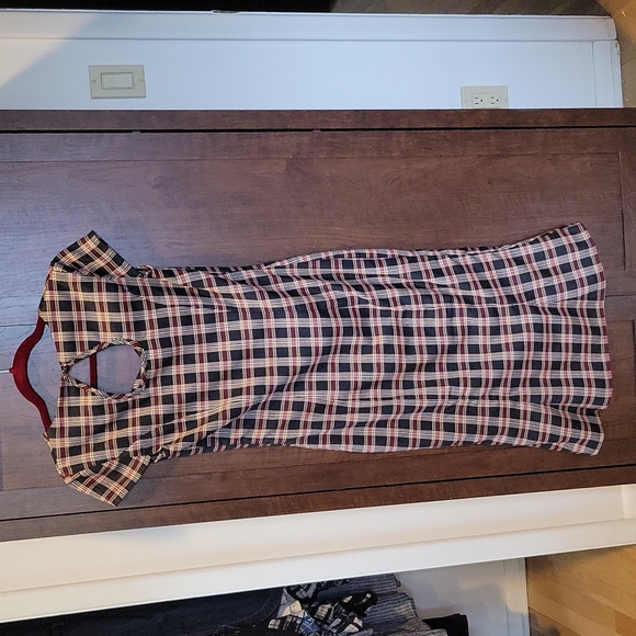 Dancing Days Fitted Tartan Plaid Dress - Picture 5 of 7